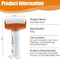 Antibacterial Wall Paint β Strong Repair Latex Paint with Roller Brush for Living Room & Kitchen